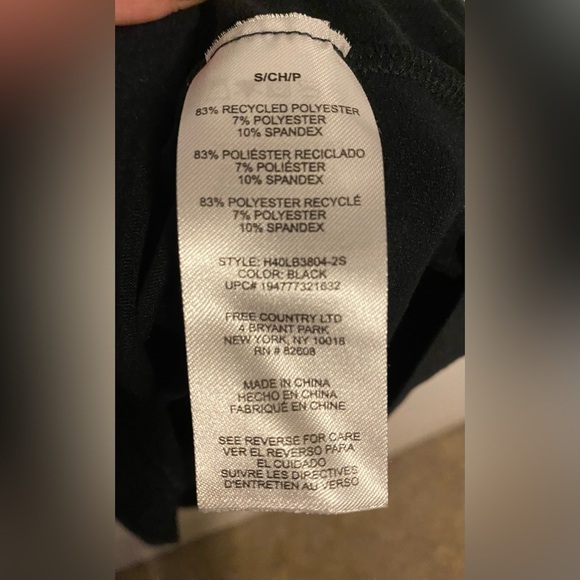 Free Country Microtech Long Sleeve Heat Base Layer in Black - Size Small - Picture 4 of 4